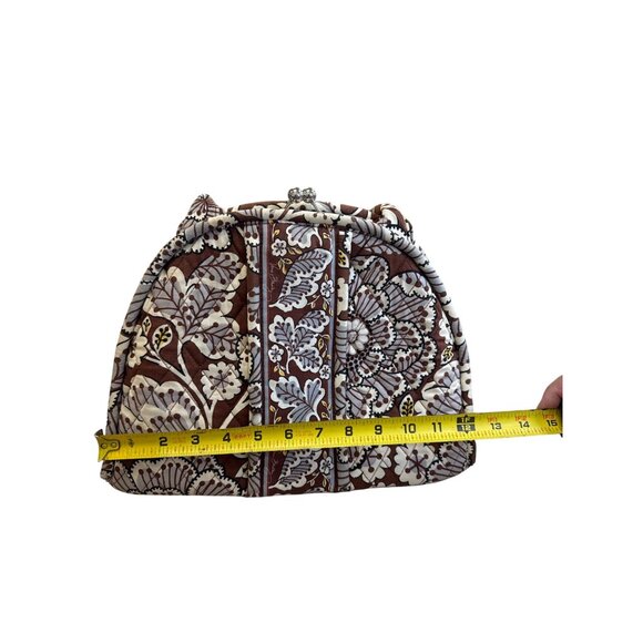 Vera Bradley Floral Kiss Lock Satchel Handbag Medium SKU 8234 - Picture 4 of 14